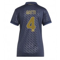 Camisa de Futebol Juventus Federico Gatti #4 Equipamento Alternativo Mulheres 2024-25 Manga Curta